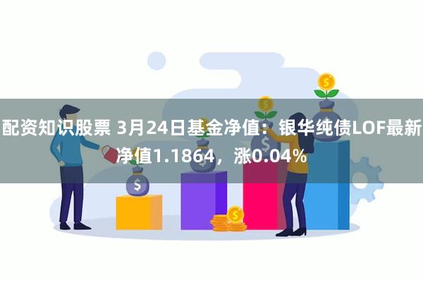 配资知识股票 3月24日基金净值：银华纯债LOF最新净值1.1864，涨0.04%