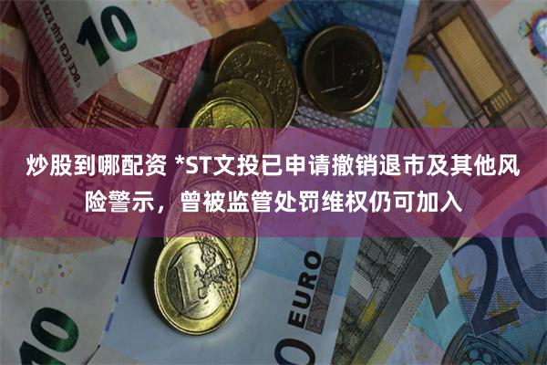 炒股到哪配资 *ST文投已申请撤销退市及其他风险警示，曾被监管处罚维权仍可加入