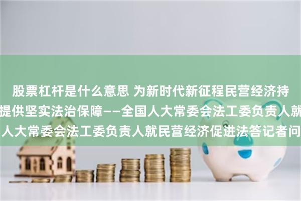 股票杠杆是什么意思 为新时代新征程民营经济持续、健康、高质量发展提供坚实法治保障——全国人大常委会法工委负责人就民营经济促进法答记者问