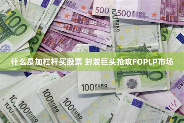 什么是加杠杆买股票 封装巨头抢攻FOPLP市场