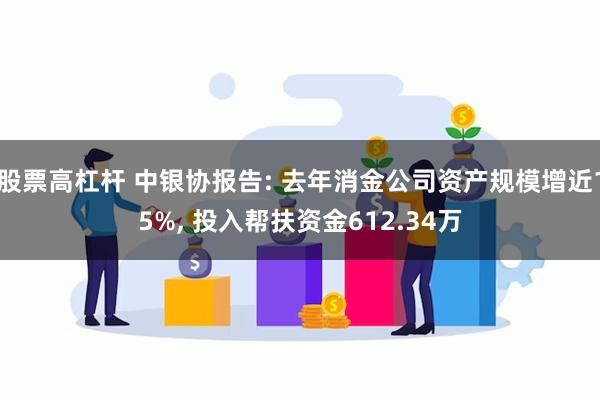 股票高杠杆 中银协报告: 去年消金公司资产规模增近15%, 投入帮扶资金612.34万