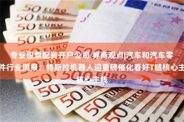 专业股票配资开户公司 券商观点|汽车和汽车零部件行业周报：特斯拉机器人迎重磅催化看好T链核心主线